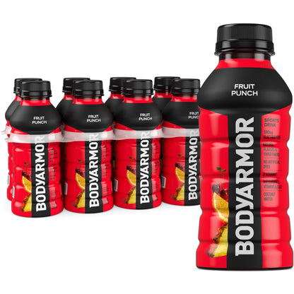 BODYARMOR Sports Drink, Strawberry Banana, Electrolyte Drink Hydration, 12 Fl Oz Bottles (8 Pack), Flavored Coconut Water with B Vitamins & Antioxidants