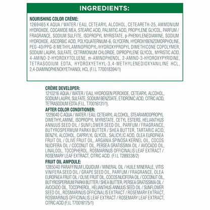 Garnier Nutrisse Ultra Crème Hair Color, Permanent Hair Dye with 100% Gray Coverage, Vegan & Cruelty-Free, 33 Darkest Golden Brown (Caramel Fudge), 1 Count
