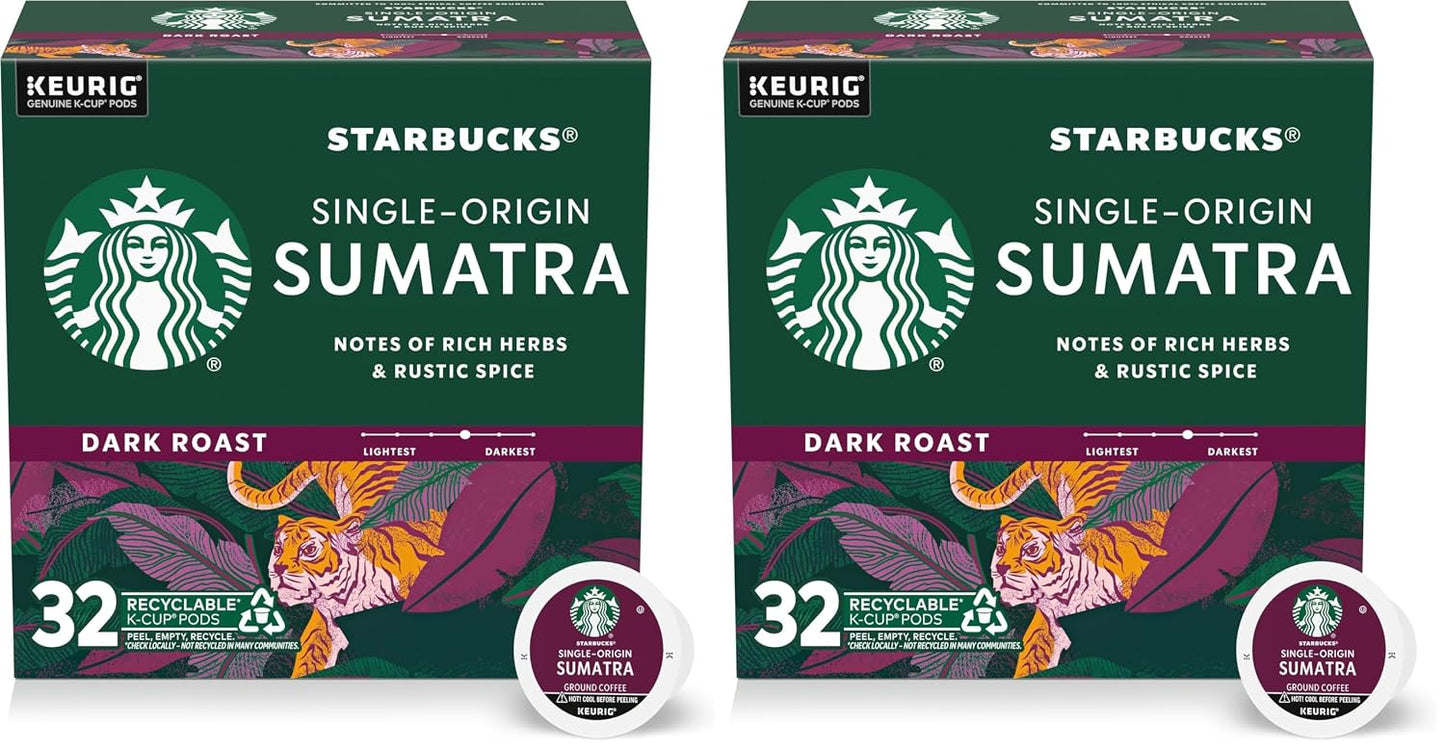 Starbucks K-Cup Coffee Pods, Dark Roast Hot or Iced Coffee, French Roast, 96 Keurig Pods