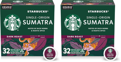 Starbucks K-Cup Coffee Pods, Dark Roast Hot or Iced Coffee, French Roast, 96 Keurig Pods