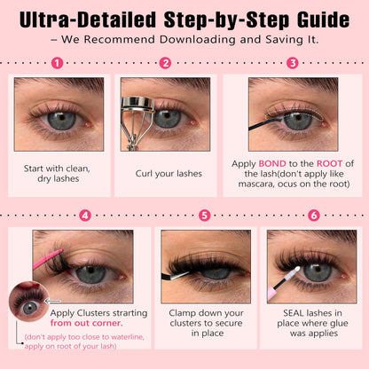 Goddvenus Pre-made Spikes Lash Clusters Wispy Manga Eyelash Clusters