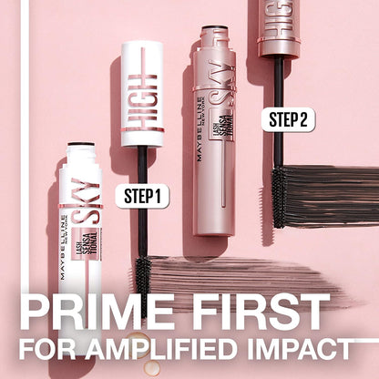 Maybelline Lash Sensational Sky High Washable Mascara Makeup, Volumizing, Lengthening, Defining, Curling, Multiplying, Buildable Formula, Blackest Black, 1 Count