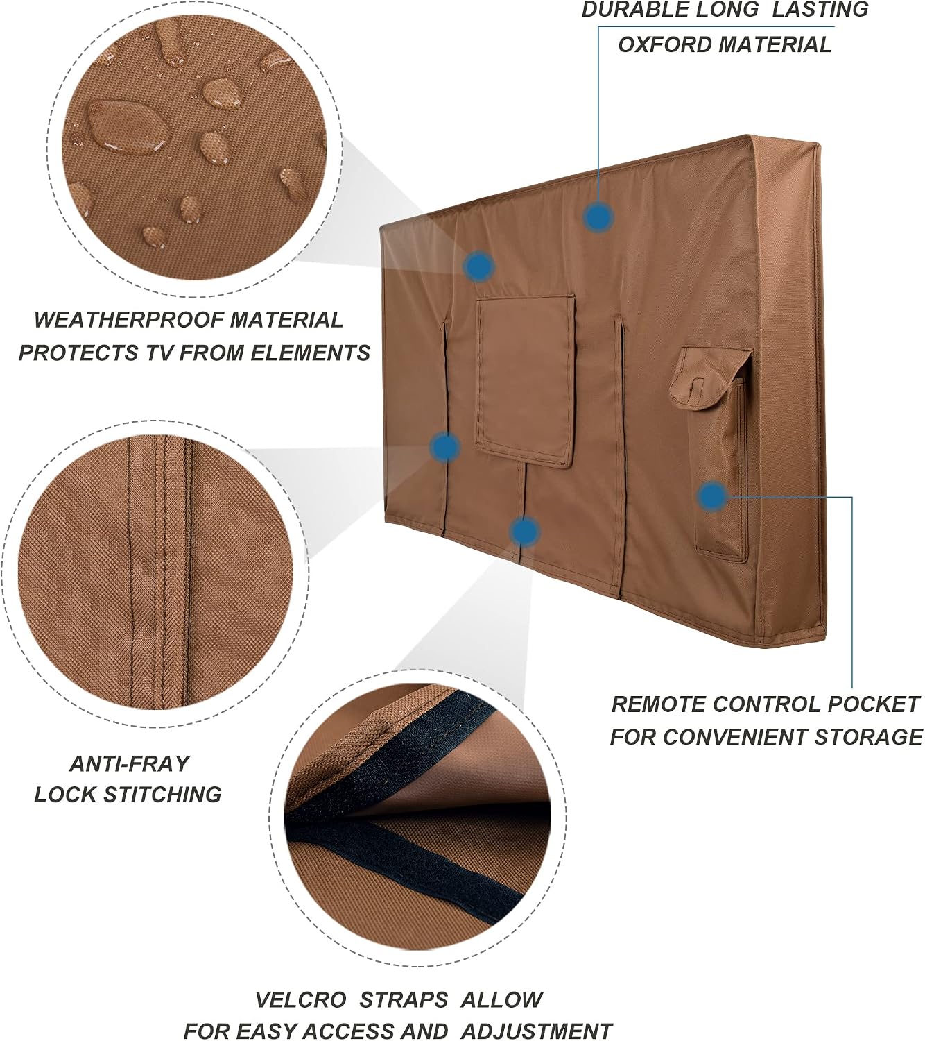 iBirdie Outdoor TV Cover 55 to 58 inch Weatherproof and Waterproof