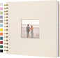 12"x12" Scrapbook Photo Album Linen Cover 40 Sheets 80 Pages White Paper