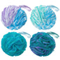 AmazerBath Loofah Sponge 75g/Piece, Loofah for Men Body Scrubber - Bath Sponge Loofa Set of 4 Black (Large)