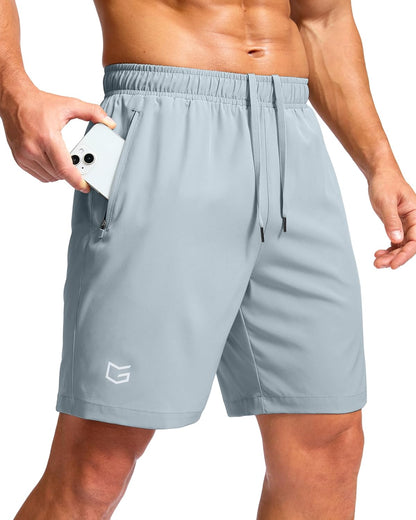 G Gradual Men's Athletic Running Shorts with 2 Zipper Pockets 7"/ 5"/ 9"
