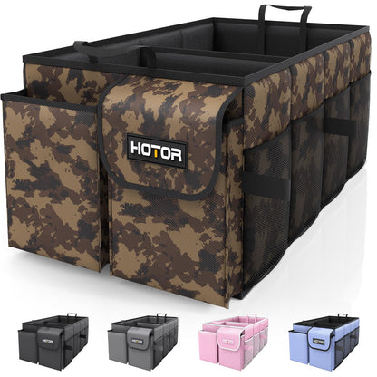 HOTOR Trunk Organizer - Foldable Car Organizer for SUVs & Sedans Storage