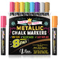 CHALKY CROWN Liquid Chalk Markers - Bold Chalkboard Markers - 8 Pack, 6mm