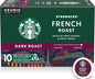 Starbucks K-Cup Coffee Pods, Dark Roast Hot or Iced Coffee, French Roast, 96 Keurig Pods