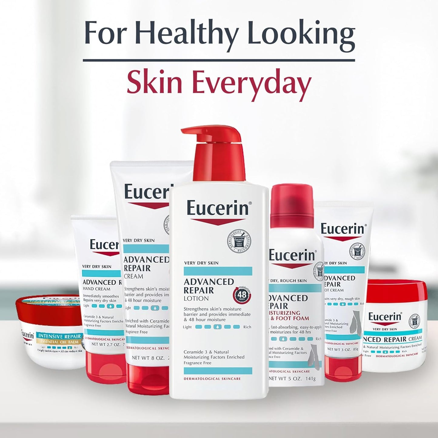 Eucerin Advanced Repair Lotion, Urea Enriched, 16.9 FL OZ