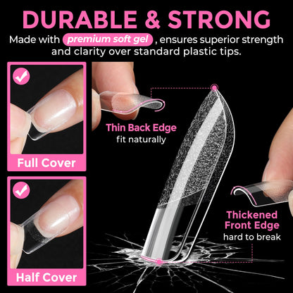 UNA GELLA 15g Nail Glue for Press On Nails with 20ml Nail Glue Remover Kit