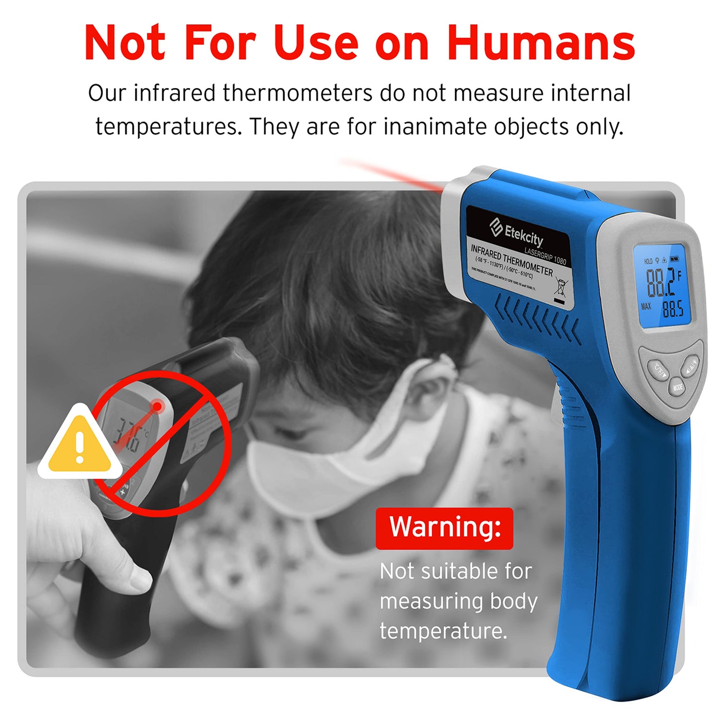 Etekcity Infrared Thermometer Laser Temperature Gun 774