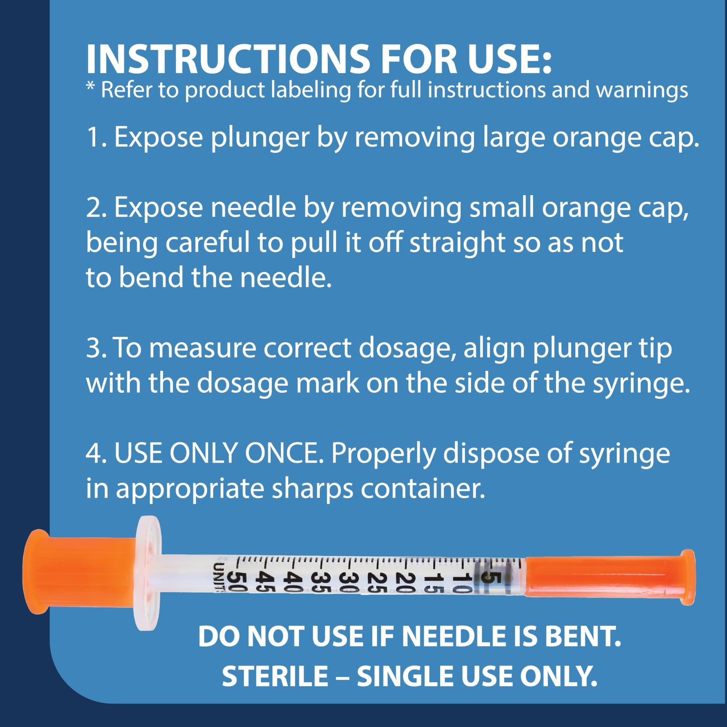 TRUEplus Single-Use Insulin Syringes, 31G, 0.3cc, 5/16 Inch, 100 Count