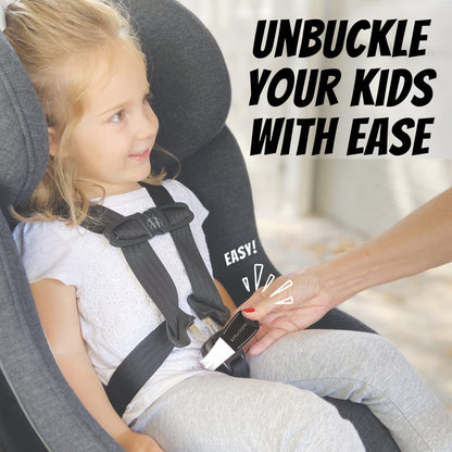 UnbuckleMe Car Seat Buckle Release Tool - Easy Opener Aid for Arthritis, Long Nails, Older Kids - Button Pusher for Infant, Toddler, Convertible 5 pt Harness car Seats - As Seen on Shark Tank (Aqua)