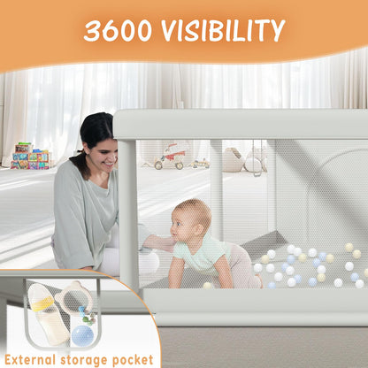 Hiaksedt Baby Playpen 50x50 Inch, Play Pens for Babies and Toddlers