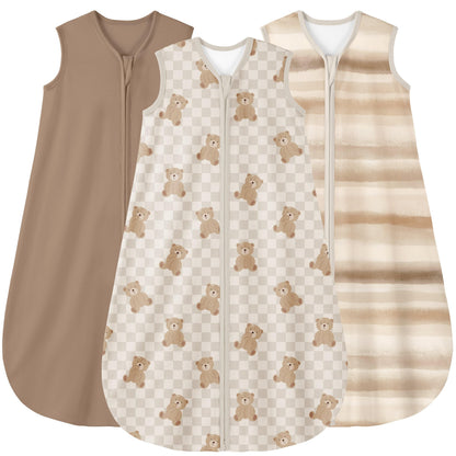 Yoofoss Baby Sleep Sack 0-6 Month 0.5TOG 100% Organic Cotton 2-Way Zipper