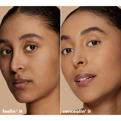 e.l.f. Hydrating Camo Concealer, Covers Blemishes & Under-Eye Circles, Full-Coverage & Delivers A Satin Finish, Vegan & Cruelty-Free, Light Ivory