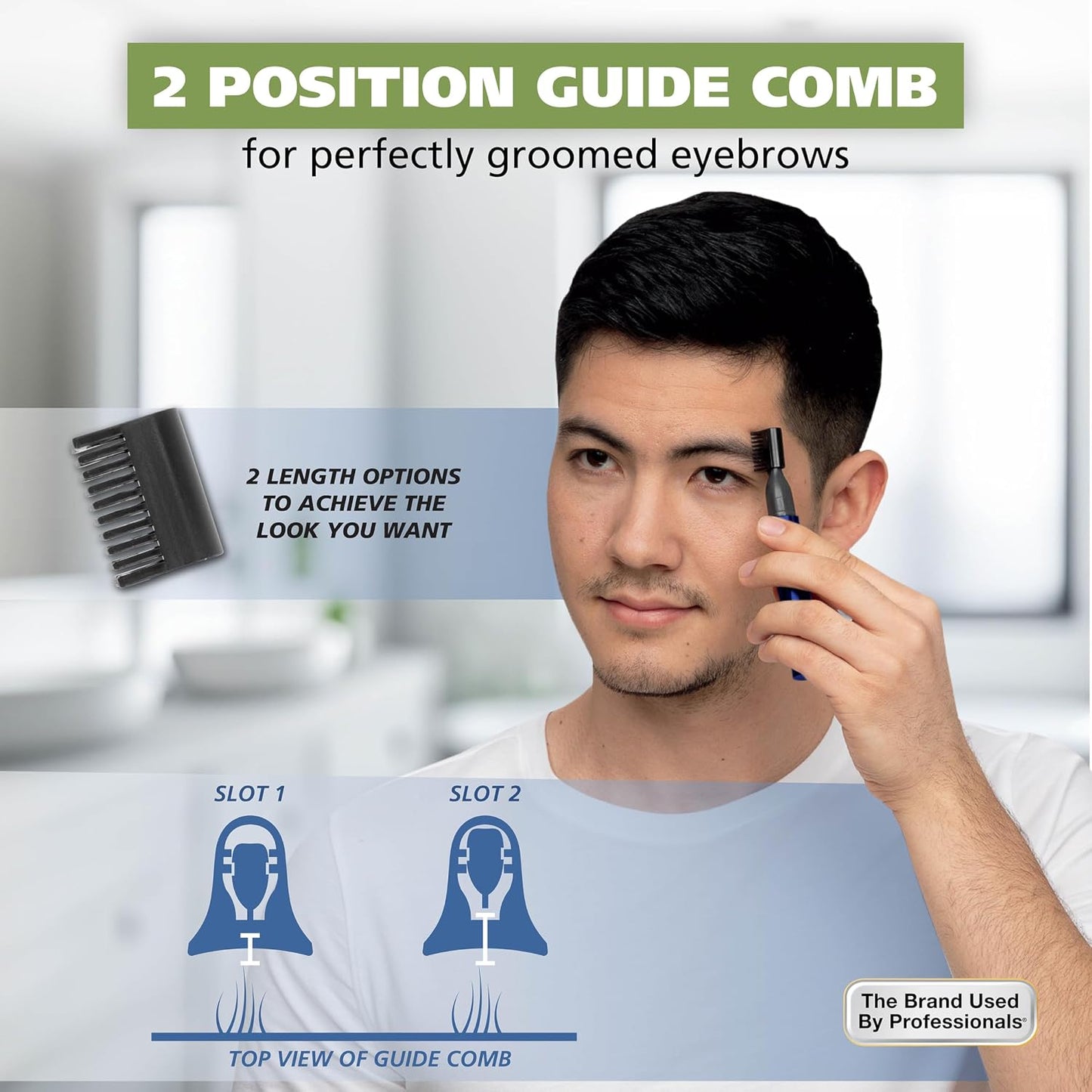 Wahl Micro Groomsman Battery Personal Trimmer for Eyebrows, Nose & Ear