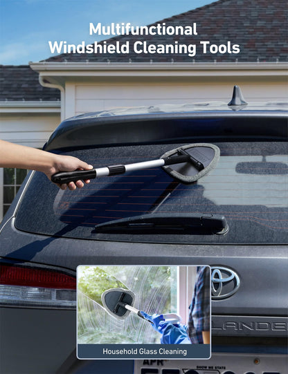 AstroAI 21" Extra-Long Windshield Cleaner Tool & Car Interior Detailing Kit
