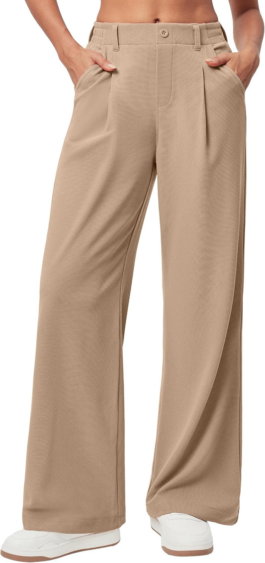 Ewedoos Wide Leg Dress Work Pants for Women Business Casual Office Outfits
