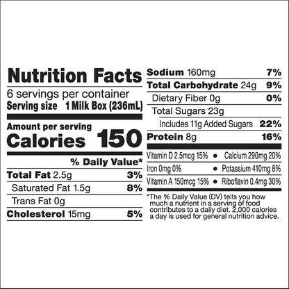 Horizon Organic Shelf Stable Whole Milk Boxes, Pack of 18-8g Protein per Serving