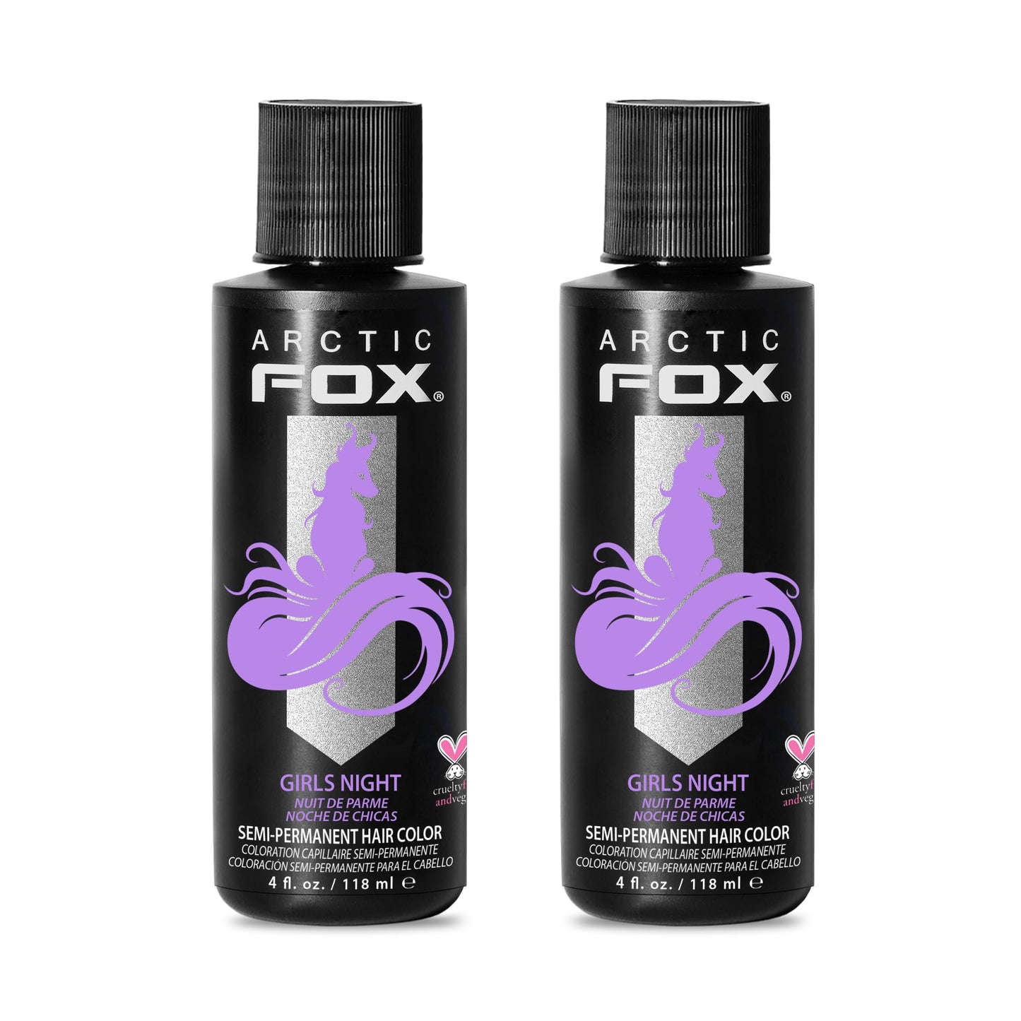 ARCTIC FOX Semi-Permanent Hair Dye - Sunset Orange, Vegan - 2 x 8 oz