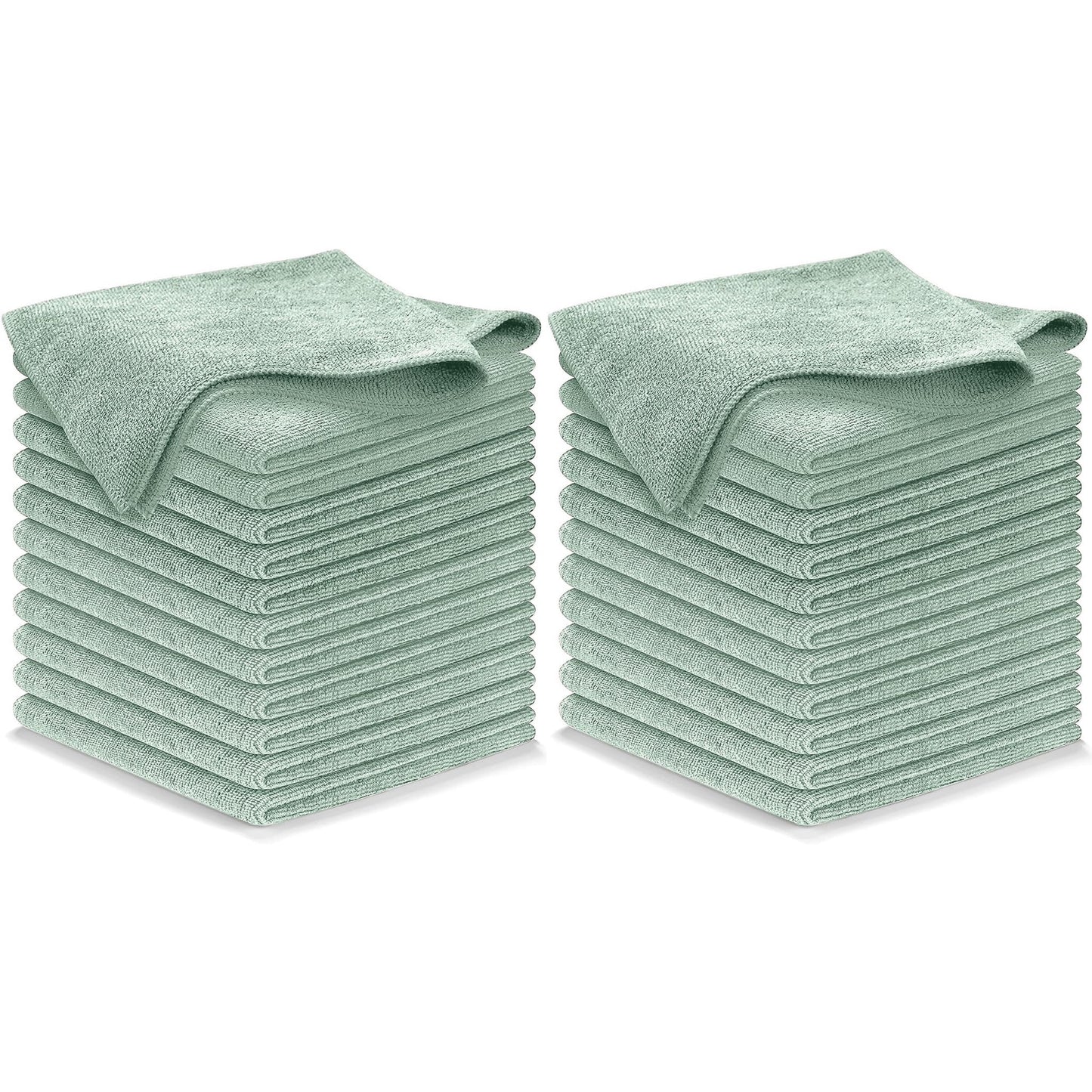 USANOOKS Microfiber Cleaning Cloth Grey - 12 Pcs (12.5"x12.5") - High Performance - 1200 Washes, Ultra Absorbent Microfiber Towel Weave Grime & Liquid for Streak-Free Mirror Shine - Car Washing Cloth