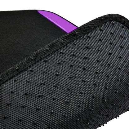 CAR PASS Waterproof Universal Fit Car Floor Mats, Faux Leather Car Carpet Mats, Black Car Mats with Anti-Slip Nibbs Backing & Driver Heel Pad Fit for SUV,Vans,sedans, Trucks,Set of 4pcs(All Black)