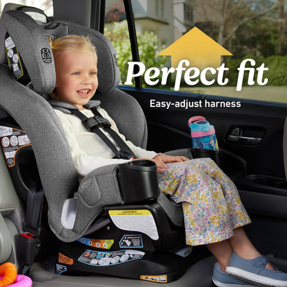 Graco Extend2Fit Convertible Car Seat, Rear and Forward Facing Car Seat with Adjustable Extension Panel for Extra Legroom, Great Gift for Baby Shower or Baby Registry, Redmond