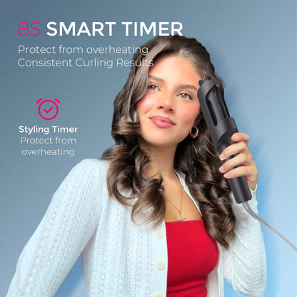 TYMO Automatic Rotating Curling Iron, TYMO CURLPRO Beach Waves Hair Curler
