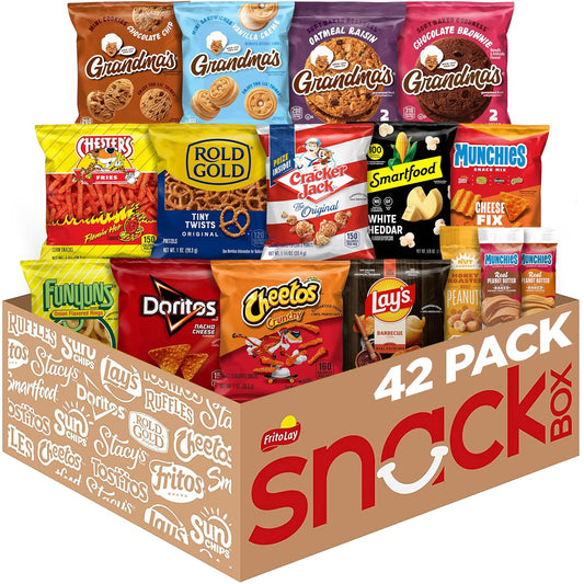 Frito-Lay Ultimate Snack Care Package, Favorites Mix, Variety Assortment of Chips, Cookies, Crackers & More, 40 Count