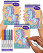 Lifelines FlowArt Mini Activity Pads, 3-Pack, Dot-by-Letter Coloring Books