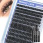 Lash Clusters Wispy 100D Eyelash Clusters 10-18mm Fluff Cluster Eyelash Extensions D Curl No Plastic Feel Individual Lashes Extension 204 Pcs Versatile False Eyelashes Clusters
