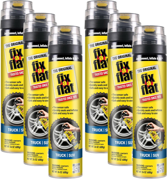 Fix-A-Flat Tire Repair, 16 oz, 2-Pack | Emergency Use | Eco-Friendly Formula | For Standard Tires | Universal Fit