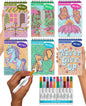 Lifelines FlowArt Mini Activity Pads, 3-Pack, Dot-by-Letter Coloring Books