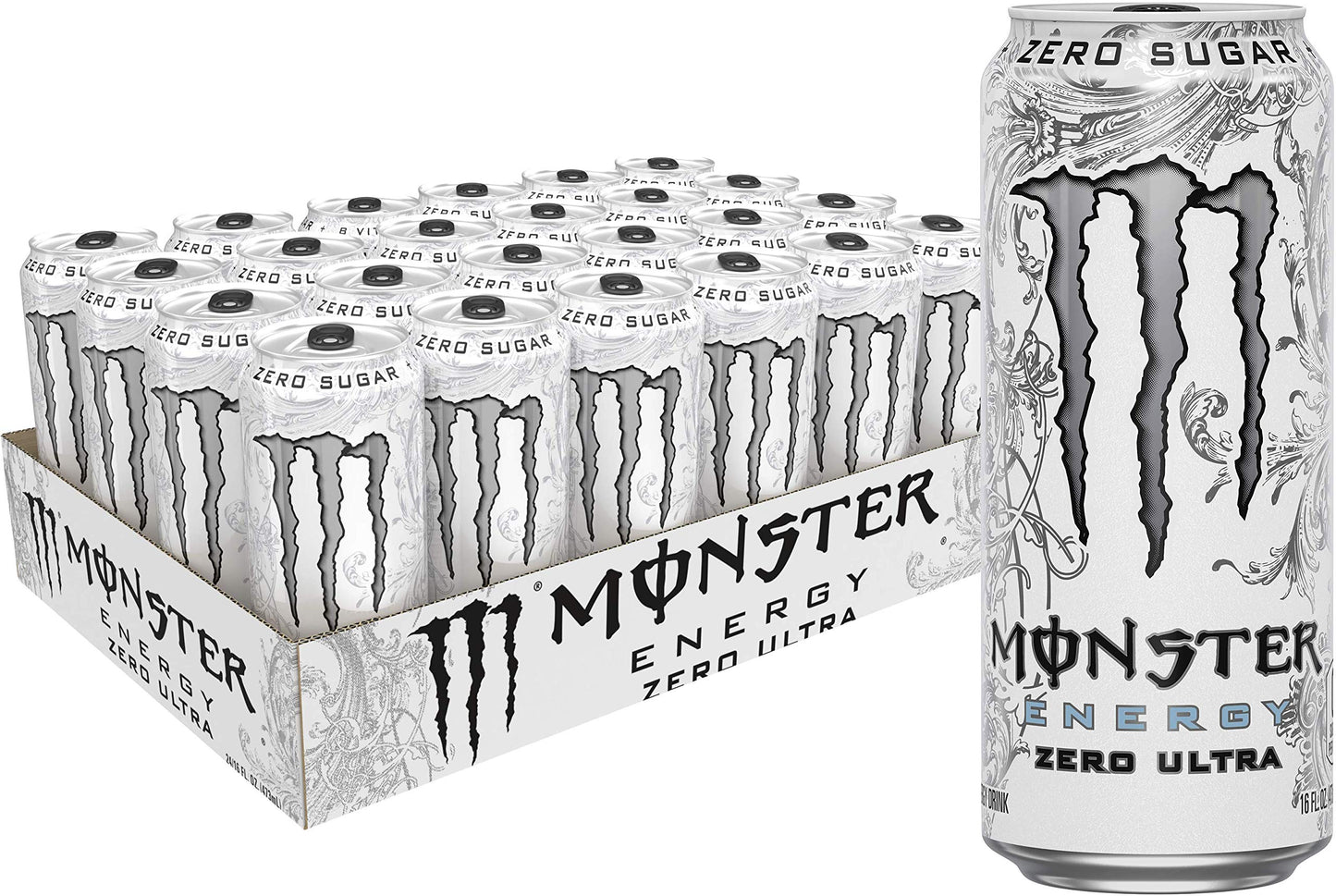 Monster Energy Zero Ultra, Sugar Free Energy Drink, 16 Ounce