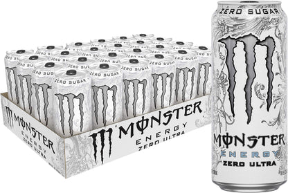 Monster Energy Zero Ultra, Sugar Free Energy Drink, 16 Ounce
