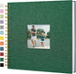 12"x12" Scrapbook Photo Album Linen Cover 40 Sheets 80 Pages White Paper