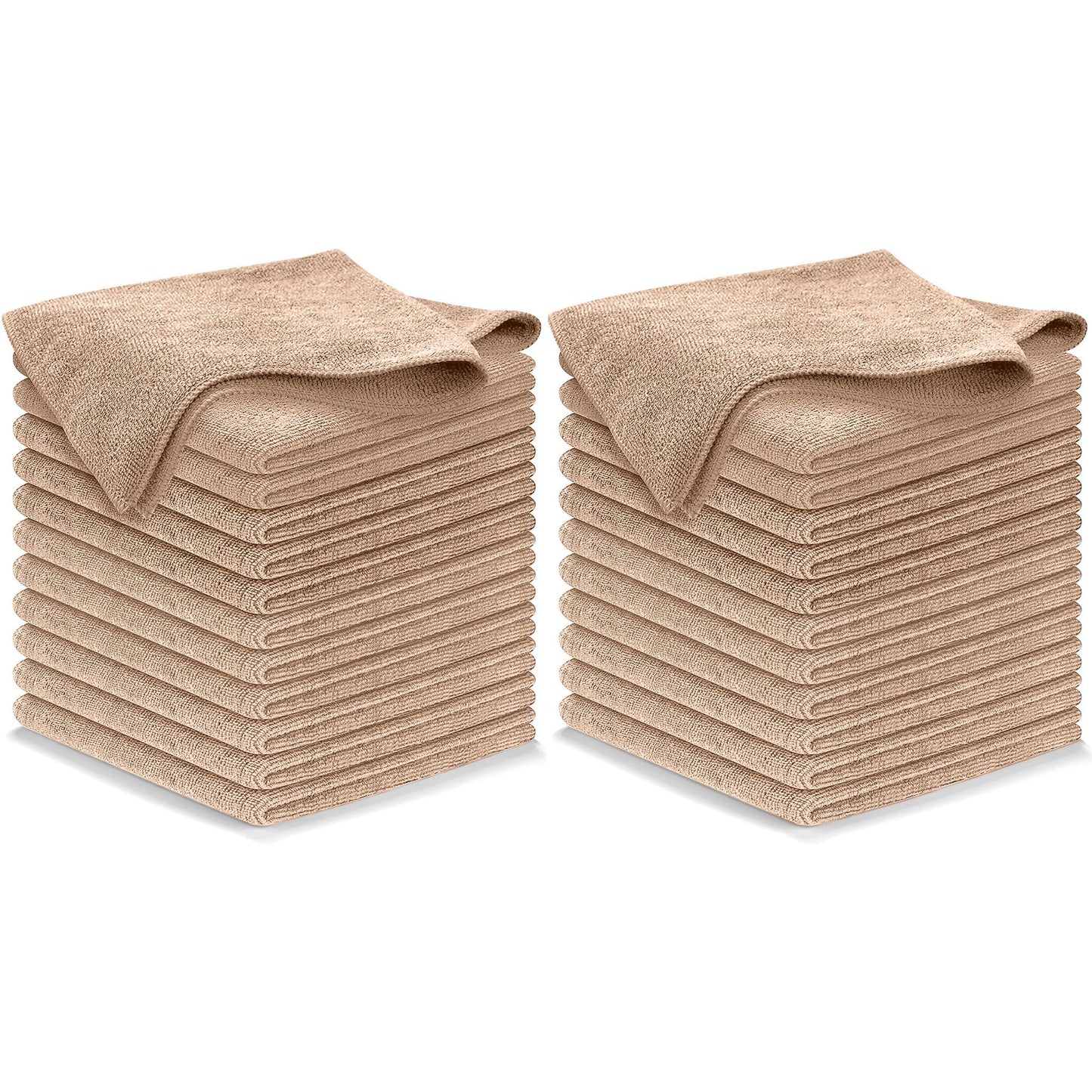 USANOOKS Microfiber Cleaning Cloth Grey - 12 Pcs (12.5"x12.5") - High Performance - 1200 Washes, Ultra Absorbent Microfiber Towel Weave Grime & Liquid for Streak-Free Mirror Shine - Car Washing Cloth