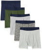 Amazon Essentials Men's Breathable Cotton Boxer Briefs, Tag-Free, Pack of 5