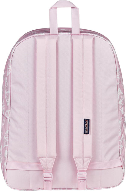 JanSport SuperBreak One Backpack - Durable, Lightweight Bookbag with 1 Main Compartment, Front Utility Pocket with Built-in Organizer - Premium Backpack, Bad Bows