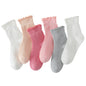 Hstyle 6 Pairs of Ruffle Socks Women, Cute Ruffle Ankle Socks