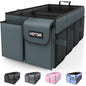HOTOR Trunk Organizer - Foldable Car Organizer for SUVs & Sedans Storage