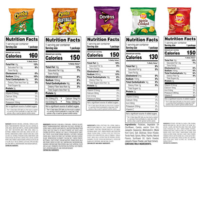 Frito-Lay Ultimate Snack Care Package, Favorites Mix, Variety Assortment of Chips, Cookies, Crackers & More, 40 Count