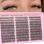 Goddvenus Brown Wispy Eye Lash Clusters Kit Natural Cluster Eyelash Extensions Kit False Eyelash Clusters Fluffy DIY Individual Lash Extensions Kit C Curl