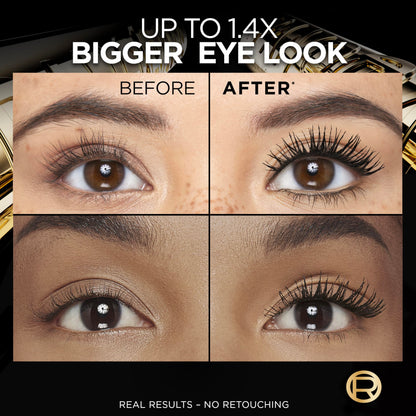 L'Oreal Paris Voluminous Panorama Chromatic Mascara, Volumizing and Lengthening Brown Mascara, Longwear, Smudge-Resistant and Washable, 705 Brown Leather