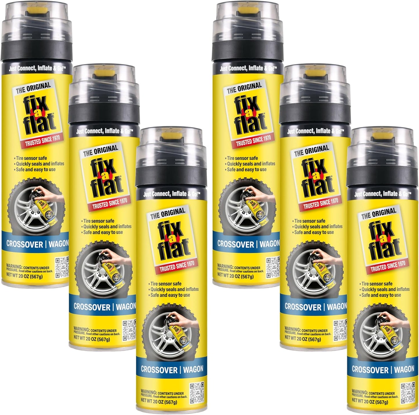 Fix-A-Flat Tire Repair, 16 oz, 2-Pack | Emergency Use | Eco-Friendly Formula | For Standard Tires | Universal Fit