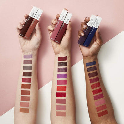 Maybelline Super Stay Matte Ink Liquid Lipstick Makeup, Long Lasting High Impact Color, Up to 16H Wear, Mover, Brown, 1 Count, Packaging May Vary