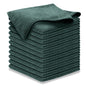USANOOKS Microfiber Cleaning Cloth Grey - 12 Pcs (12.5"x12.5") - High Performance - 1200 Washes, Ultra Absorbent Microfiber Towel Weave Grime & Liquid for Streak-Free Mirror Shine - Car Washing Cloth