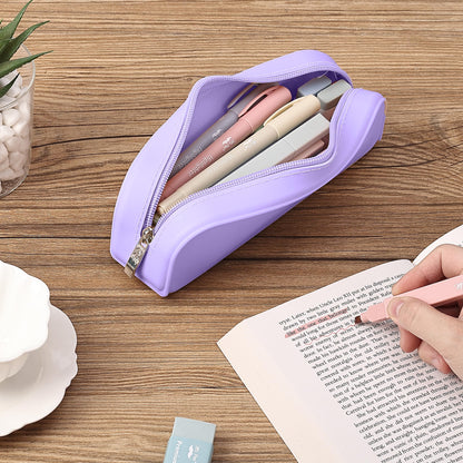 Mr. Pen- Silicone Pencil Case, Aesthetic Pencil Bag for Women, Makeup Pouch